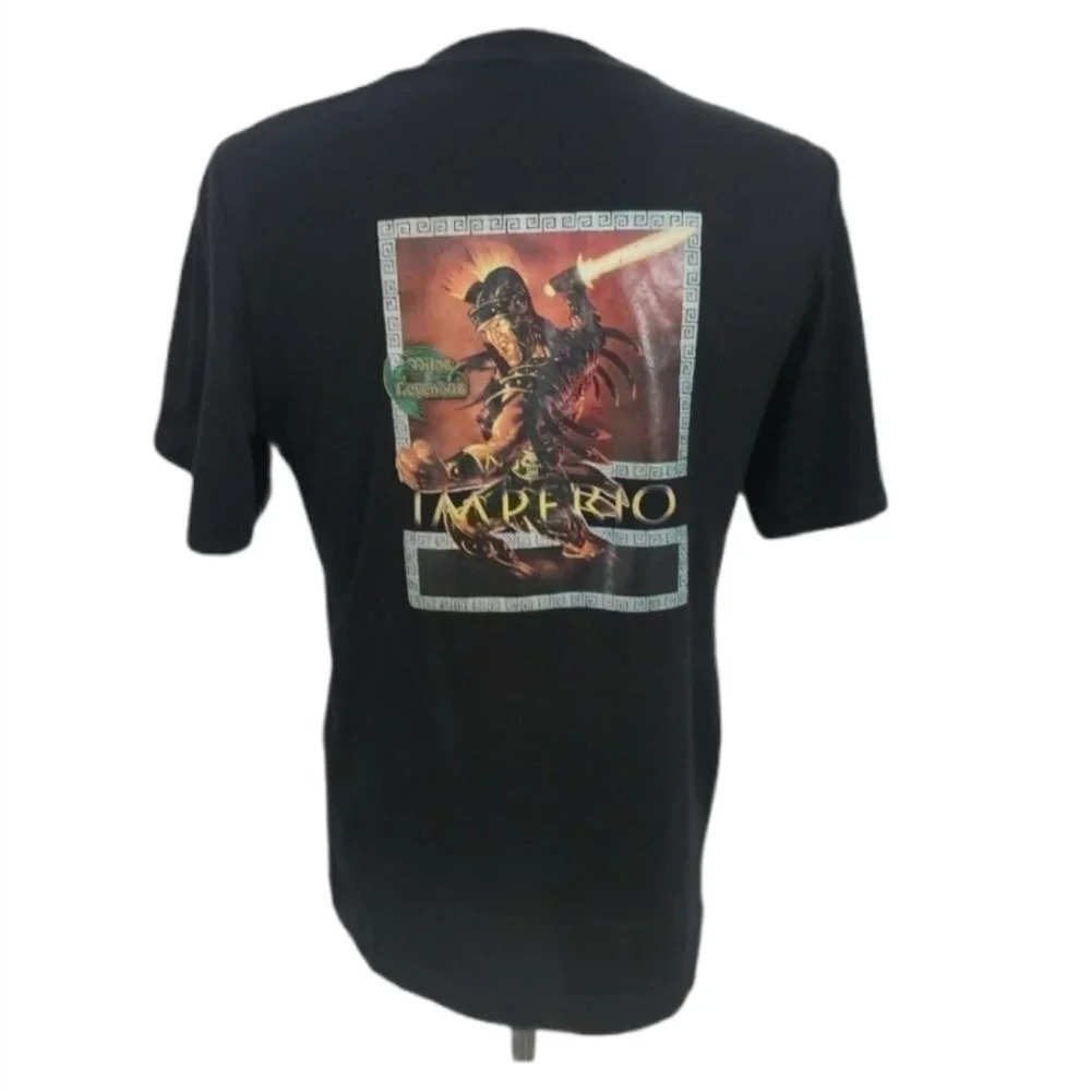 Mitos y Leyendas Black  T-shirt, Dragons, M